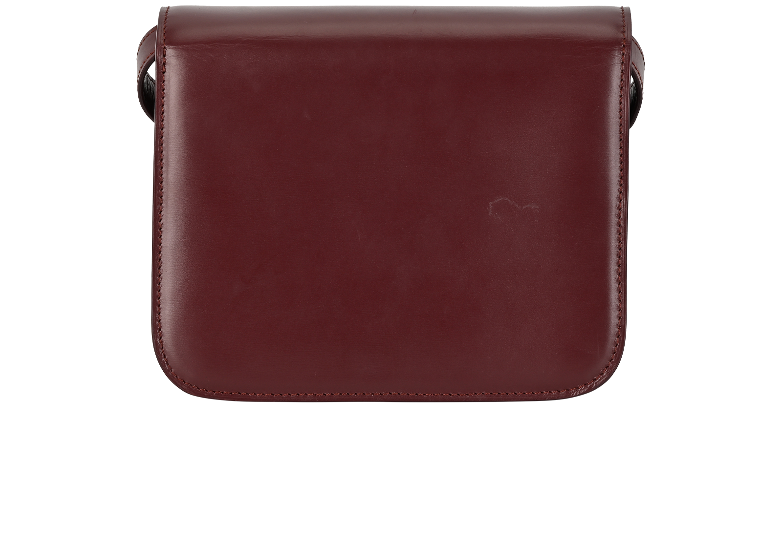 Teen Classic Box, &pound;810, Handbags, Burgundy, Leather, Back view